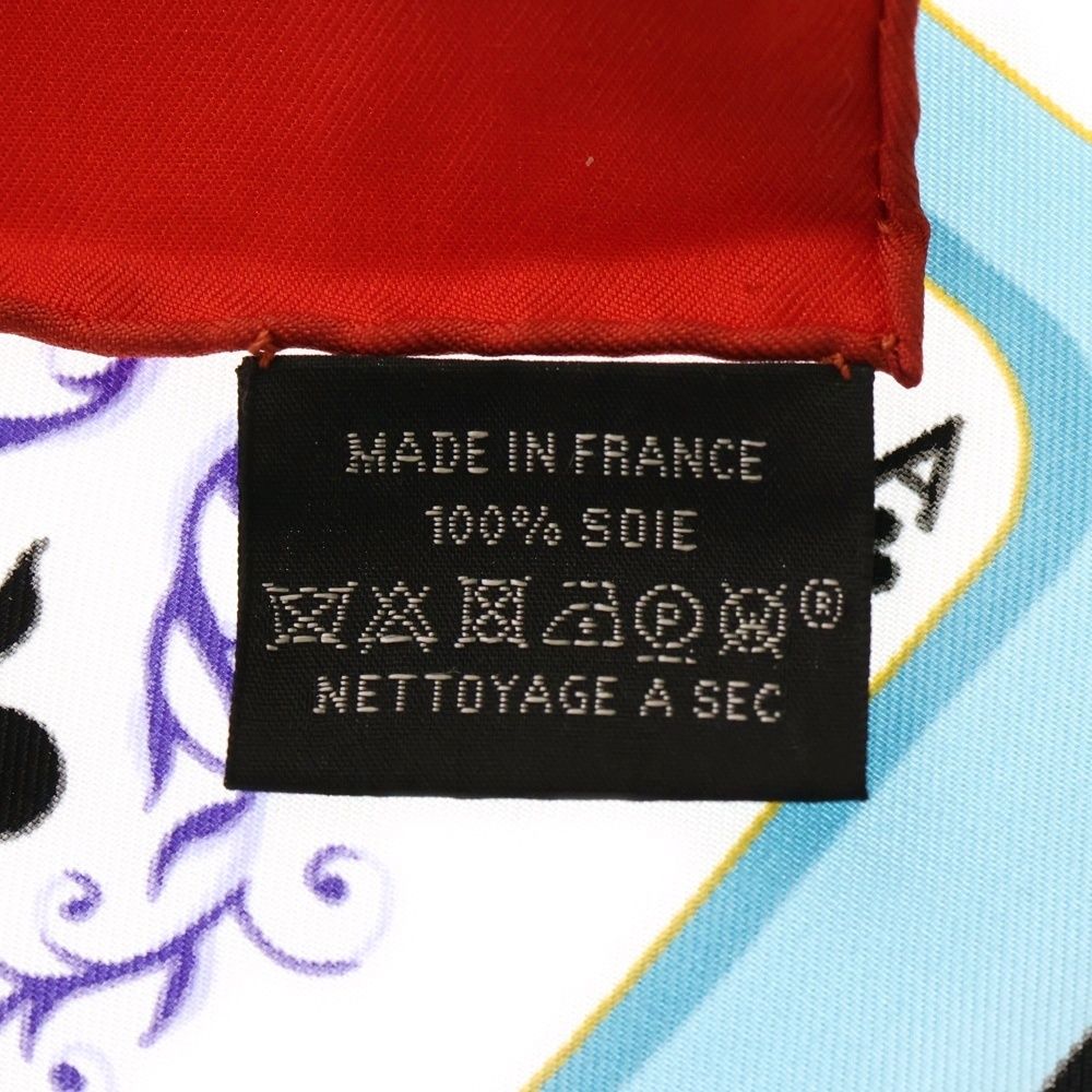 HERMES (エルメス) カレ90 ジュドゥ カルト シルクスカーフ トランプ柄