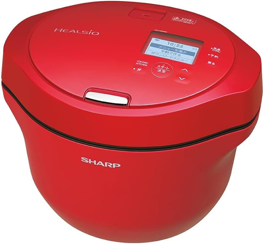 1129 B シャープ KN HW 24 G R ヘルシオ 自動調理鍋 水なし 2 4 Lタイプ レッド ホットクック
