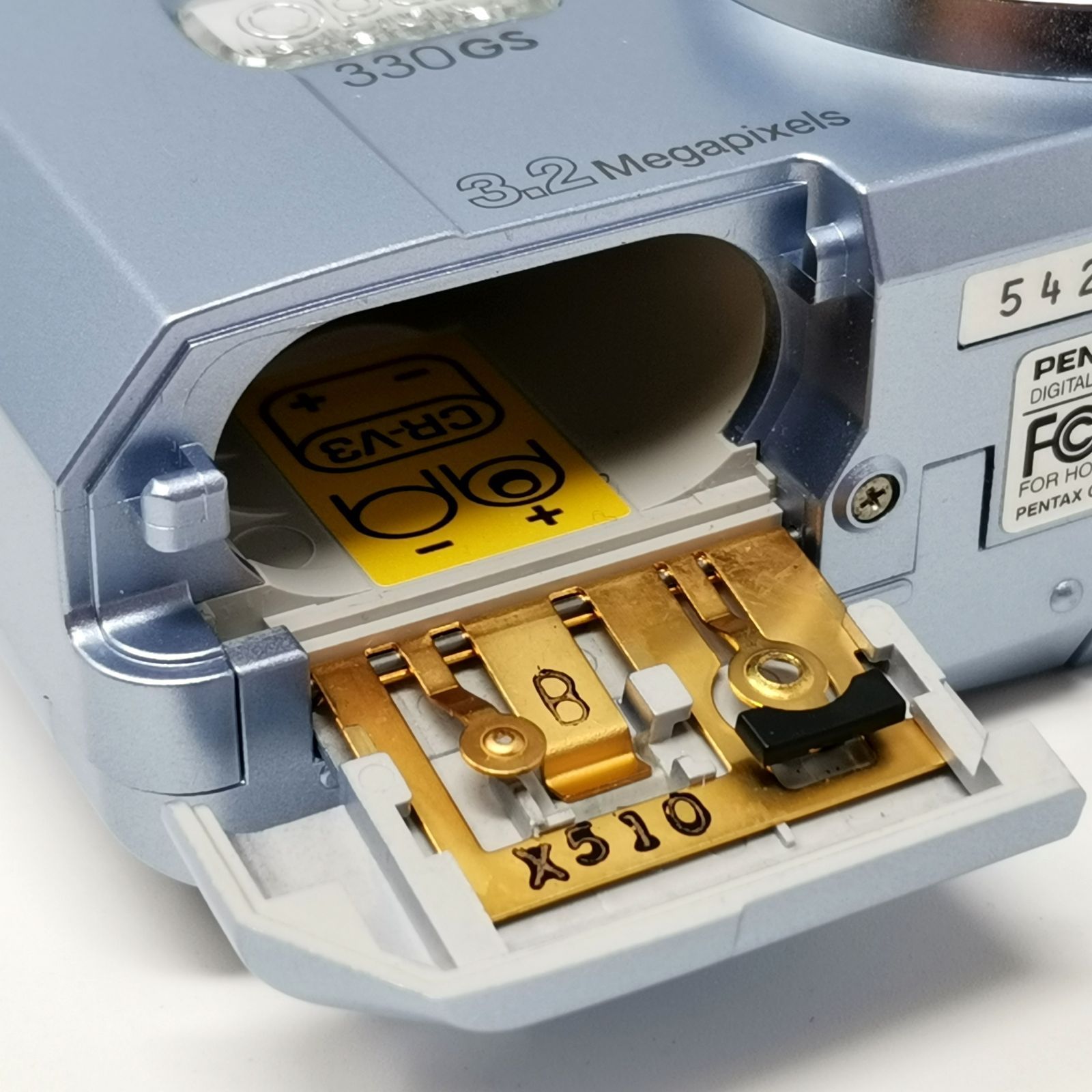 ペンタックス Optio 330GS デジカメ スカイブルー 電池式 3Dイメージ