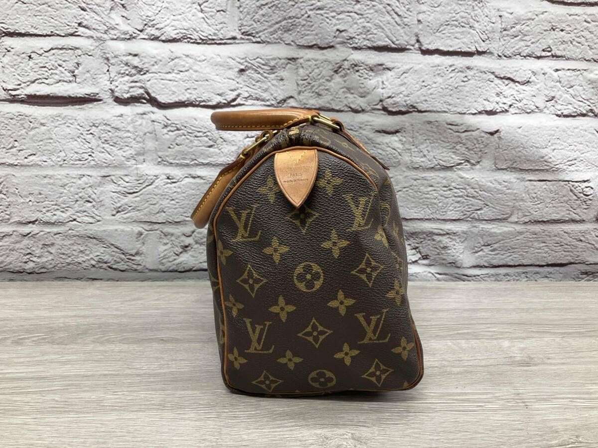 鑑定書付) LOUIS VUITTON／モノグラム スピーディ25 バッグ - メルカリ