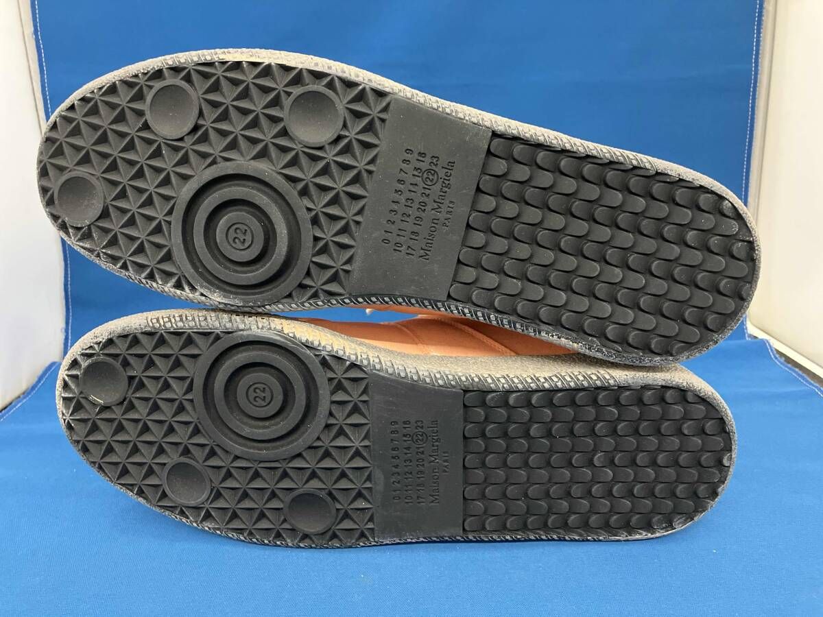 レザーシューズ オレンジ