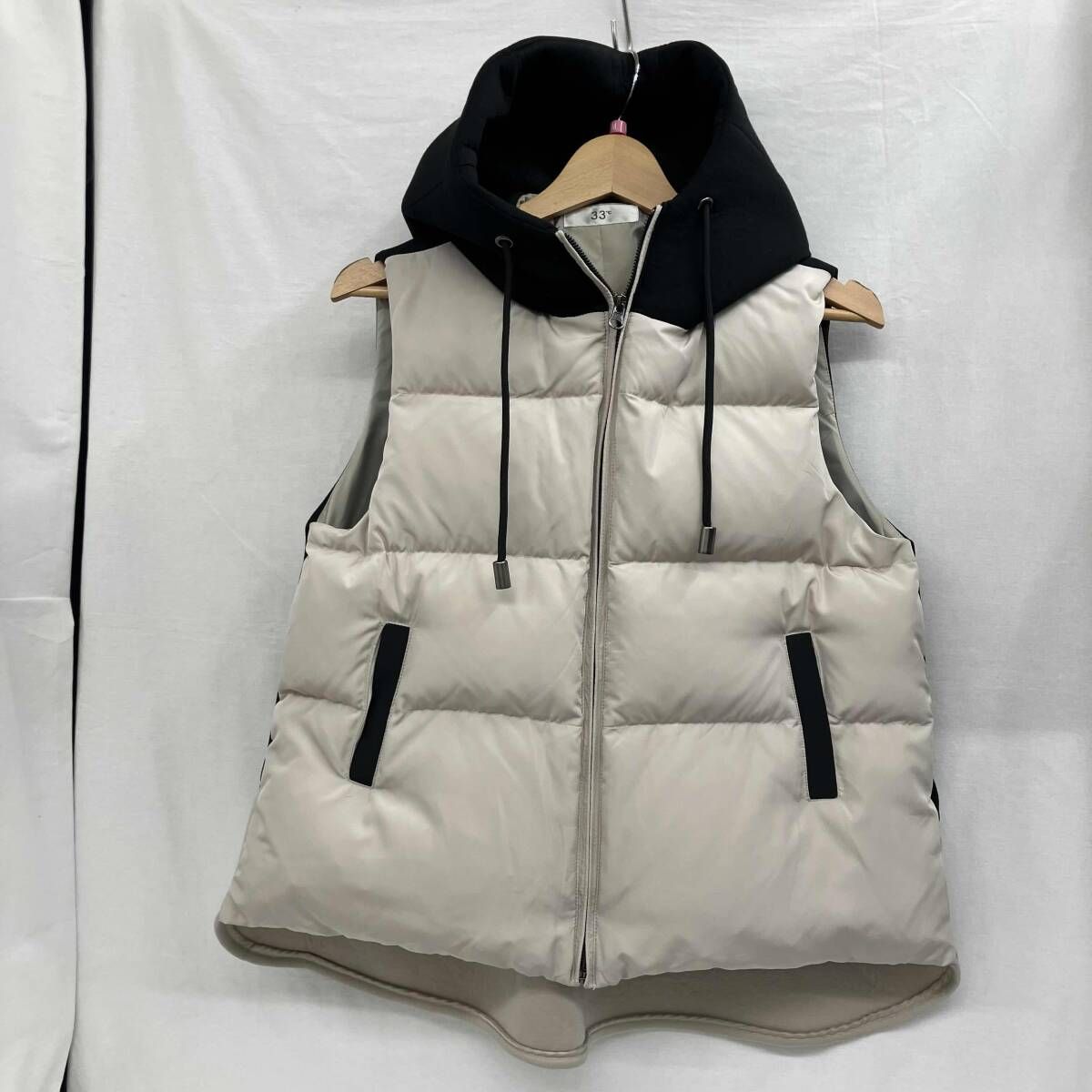 33° C ボンディングキリカエフードダウン ダウンベスト サイズM gz 409801