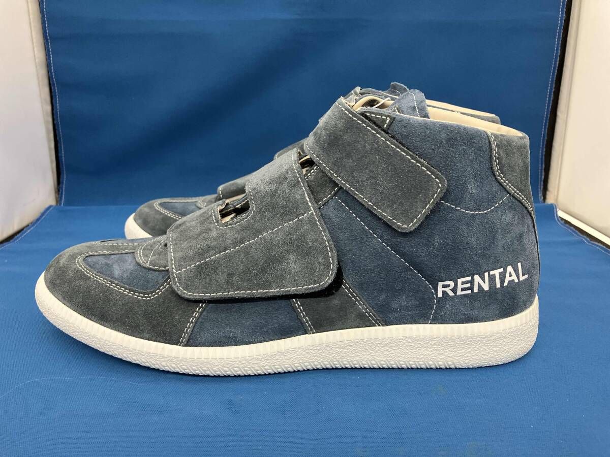 通年 Maison Margiela メゾンマルジェラ マルジェラ スニーカー P 2001 ハイカット スエード サイズ40 24 5～25 5 ネイビー