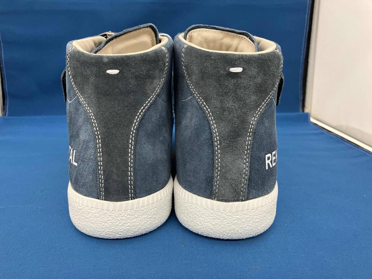 通年 Maison Margiela メゾンマルジェラ マルジェラ スニーカー S57WS0282 P2001 ハイカット スエード  サイズ40 24.5～25.5 ネイビー