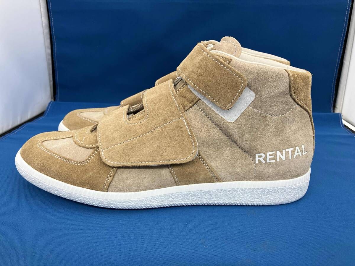 通年 Maison Margiela メゾンマルジェラ マルジェラ スニーカー P 2001 ハイカット スエード サイズ41 25 5～26 0 ベージュ