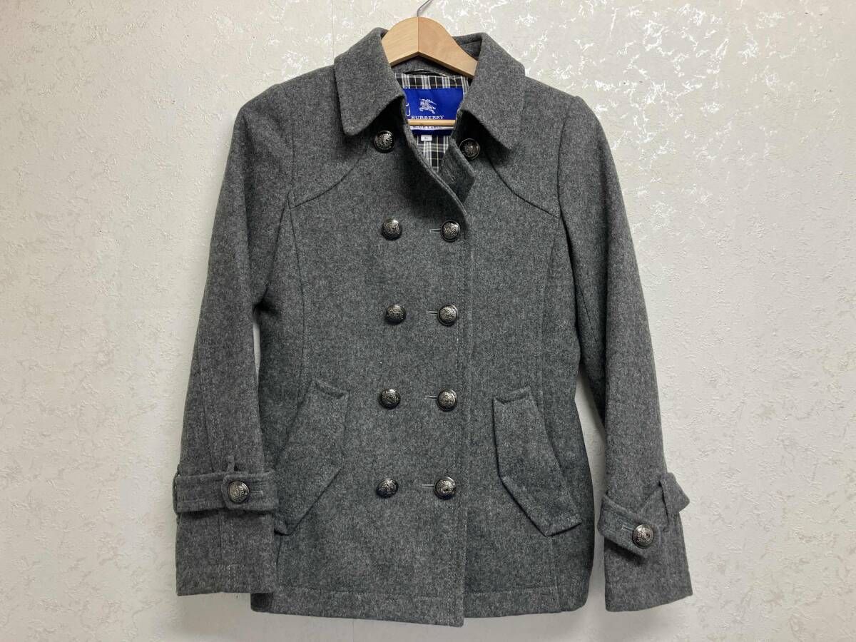 Burberry バーバリー　ピーコート　レディース　ライトグレー Burberry バーバリー ピーコート レディース ライトグレー BURBERRY