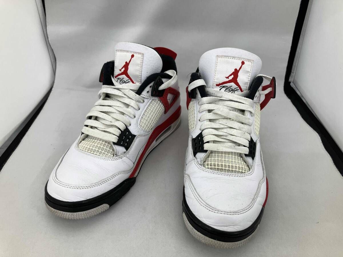 NIKEナイキ Air Jordan 4 Retro OG AJ red white black DH 6927 エアジョーダン4レトロ 26 cm