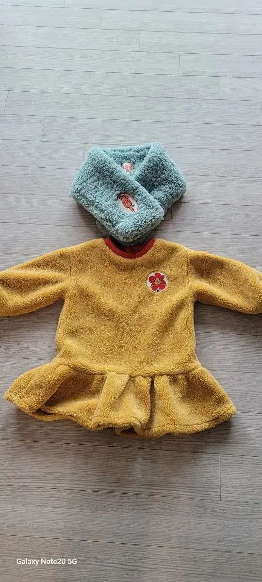 ベベデピノ ティアード ONE PIECE マフラー セット