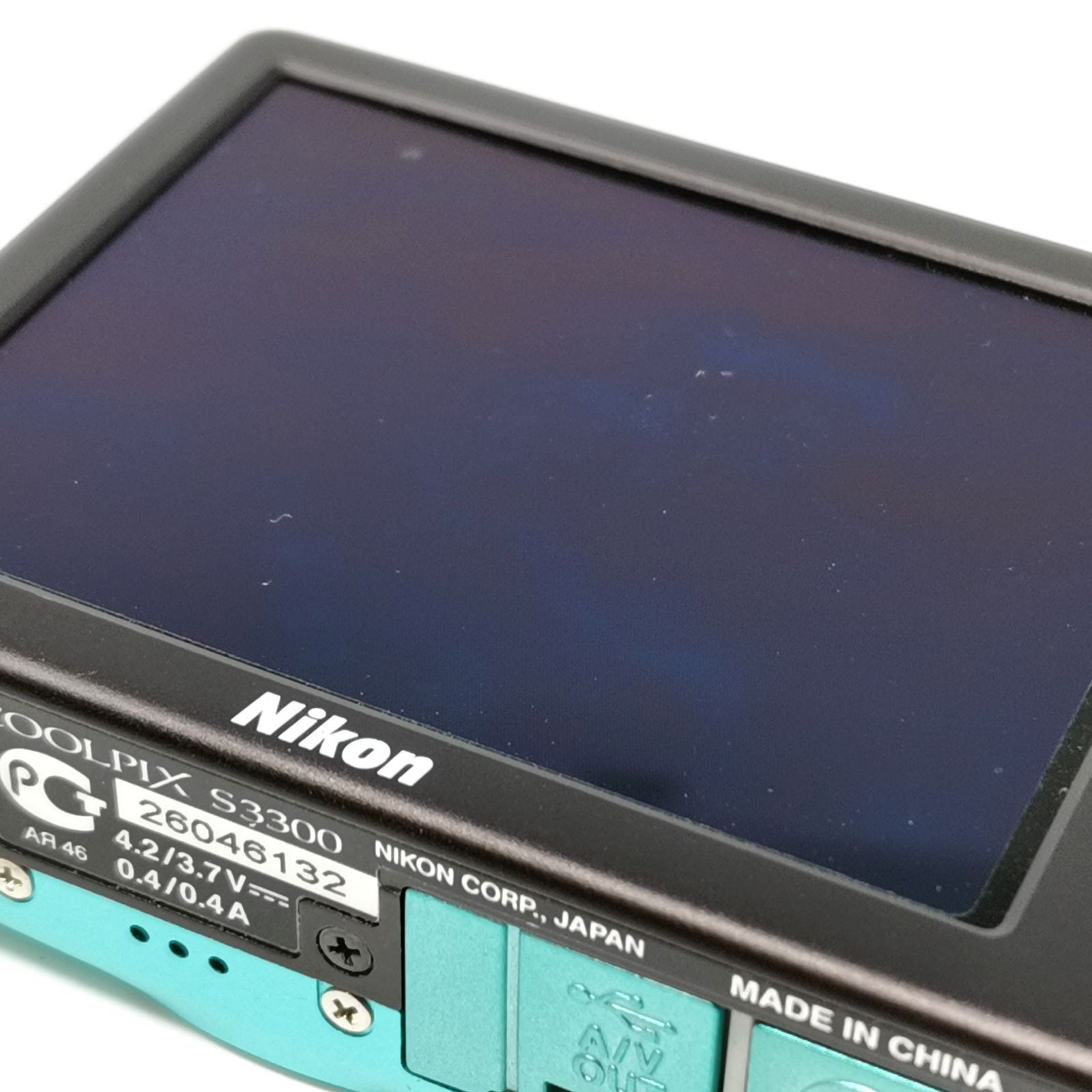 Nikon coolpix s3300 動作確認済み デジカメ 水色 ブルー デジタル