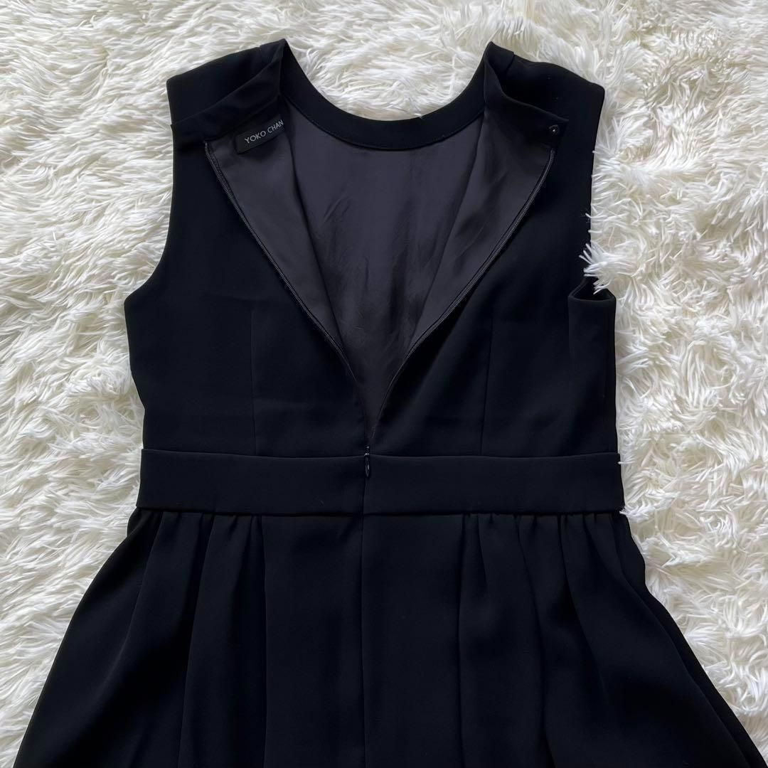 YOKO CHAN ノースリーブひざ丈ワンピース YOKO CHAN ヨーコチャン ワンピース 膝丈 ノースリーブ バルーン