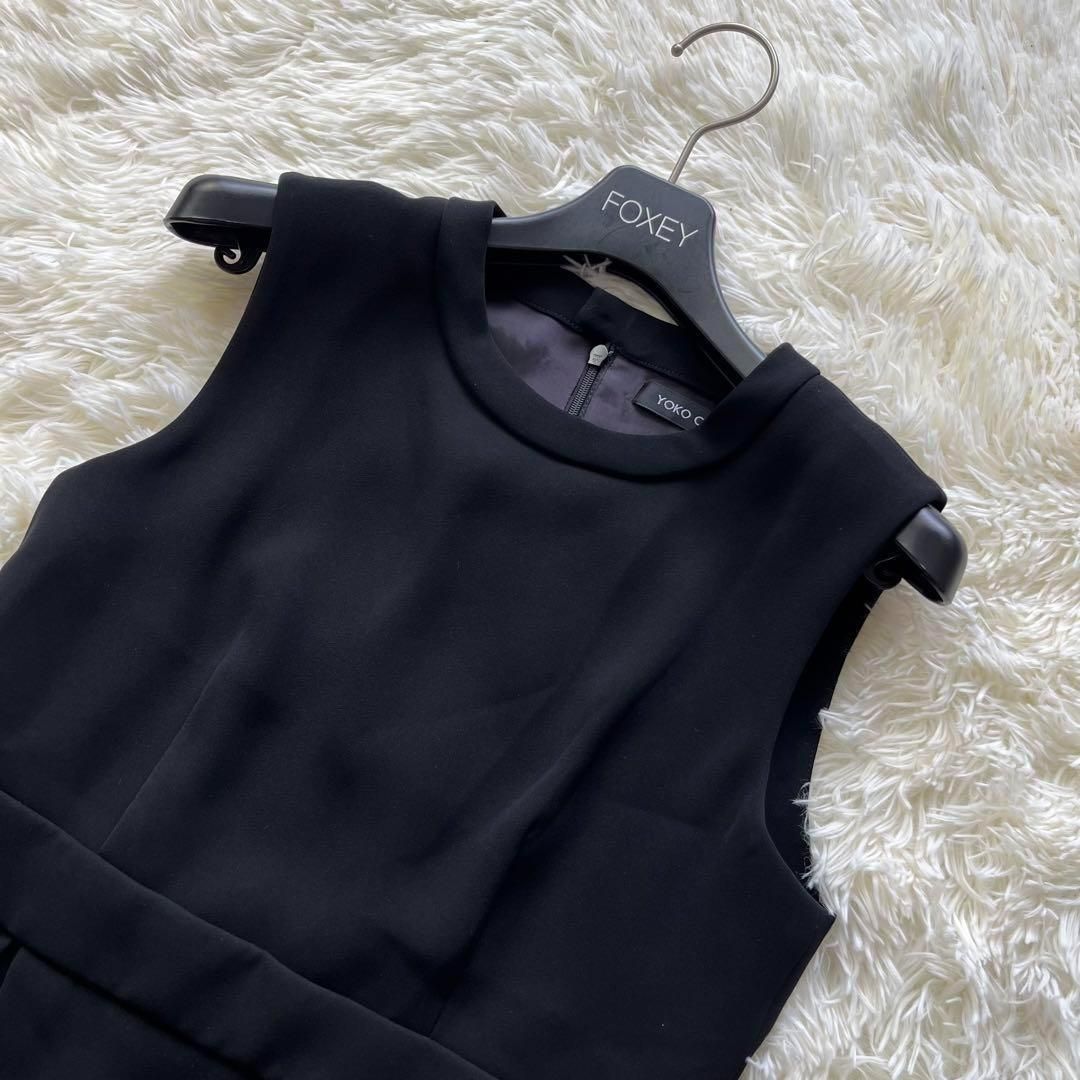 YOKO CHAN ヨーコチャン ワンピース 膝丈 ノースリーブ バルーン