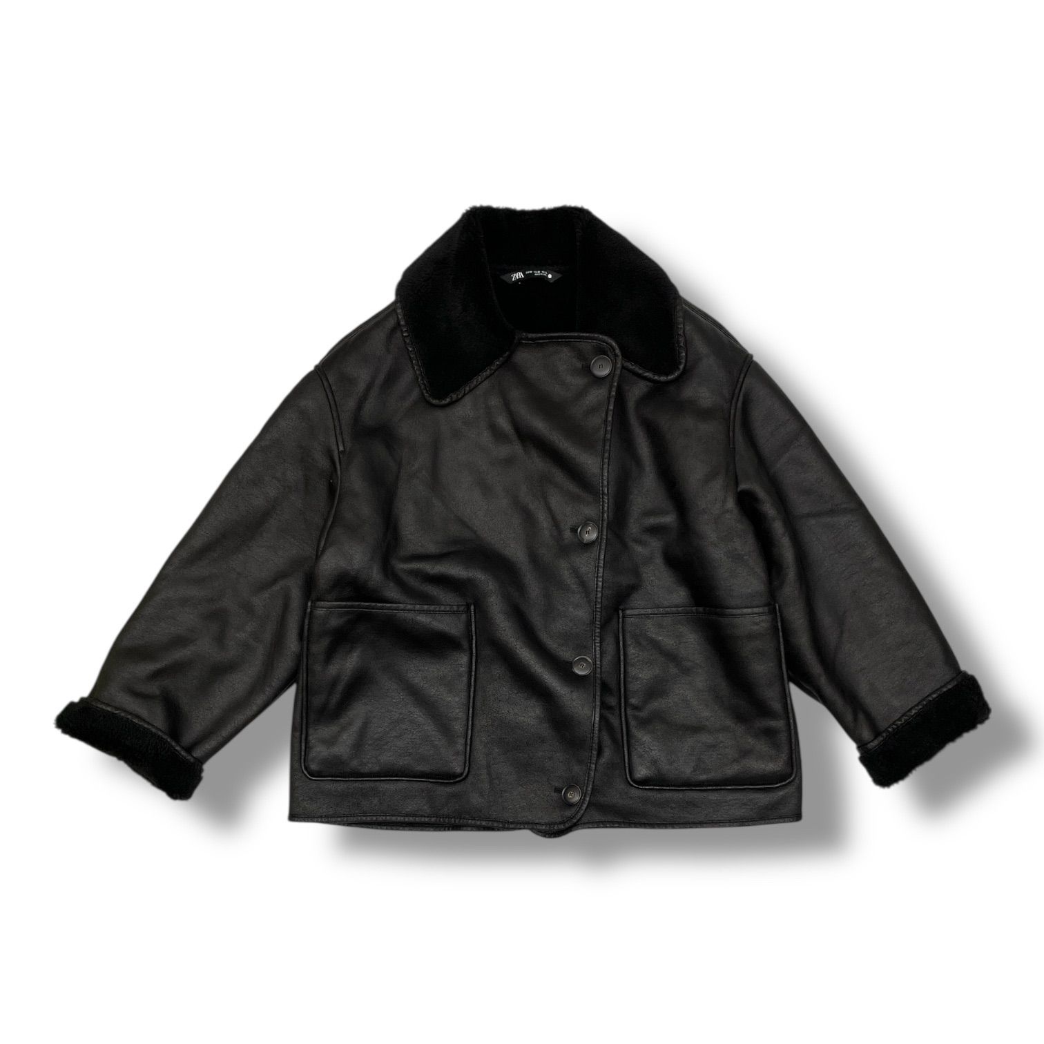 ZARA ザラ ZW COLLECTION ダブルフェイスジャケット ロングスリーブ