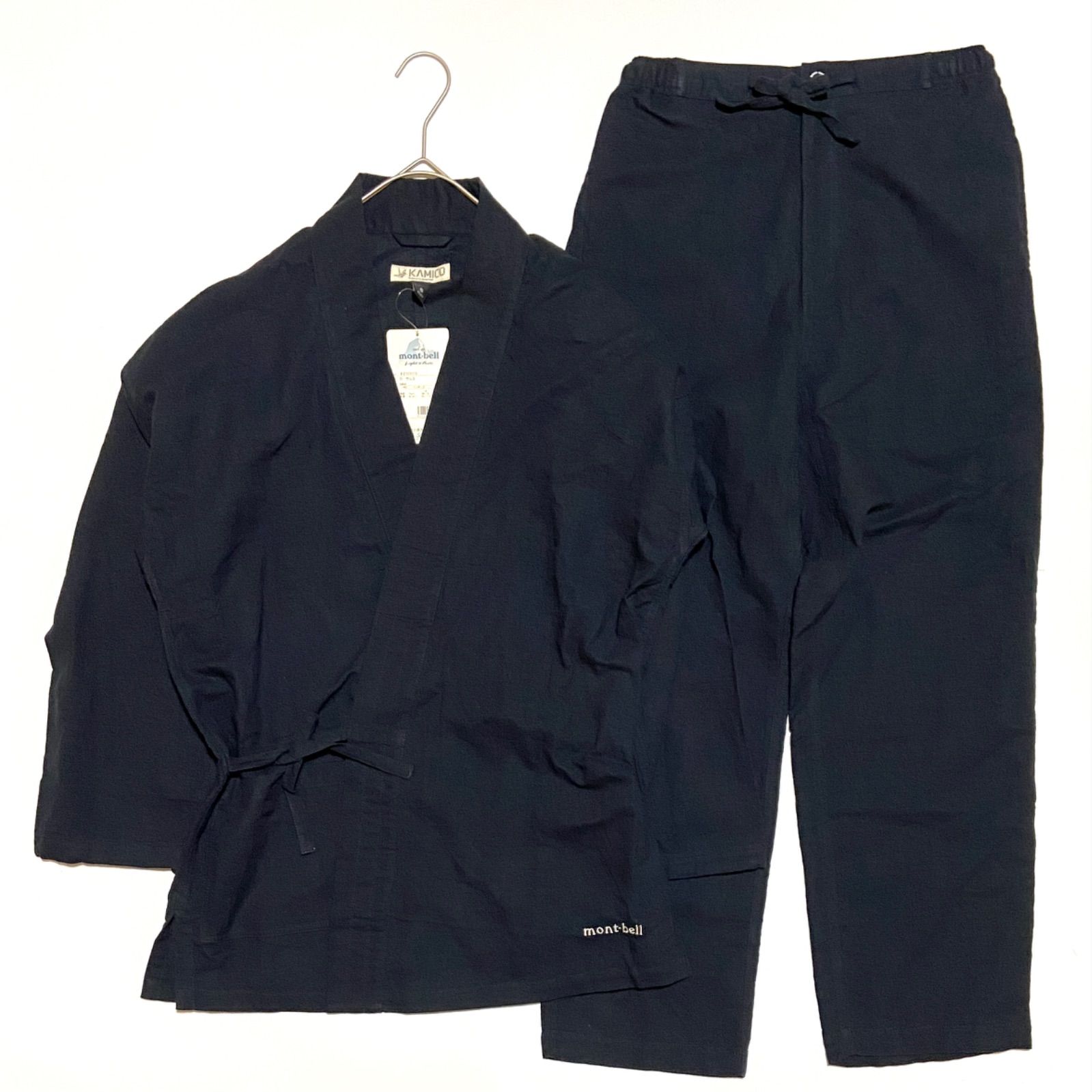 montbell モンベル KAMICO カミコ 作務衣 サムエ セットアップ ネイビー S