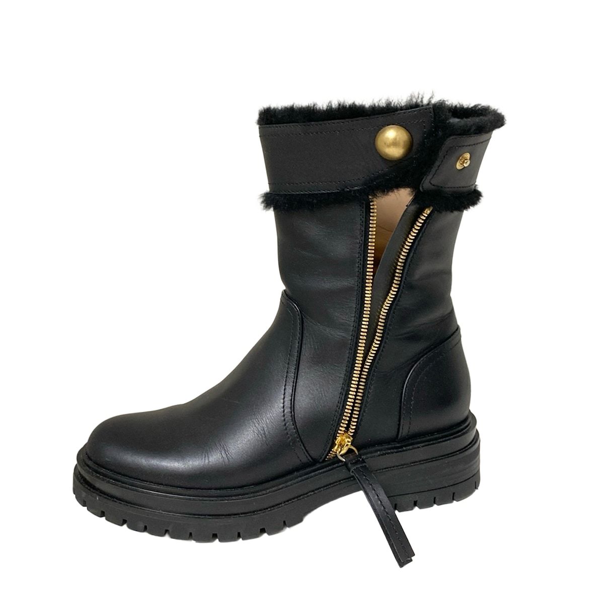 靴 GIANVITO ROSSI 37 Gianvito Rossi(ジャンヴィト・ロッシ) ショートブーツ 37 レディース