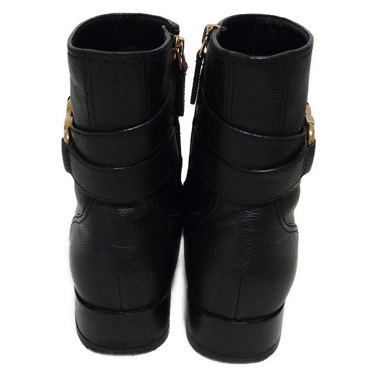 TORY BURCH(トリーバーチ) ショートブーツ 7 レディース - 黒 アウト