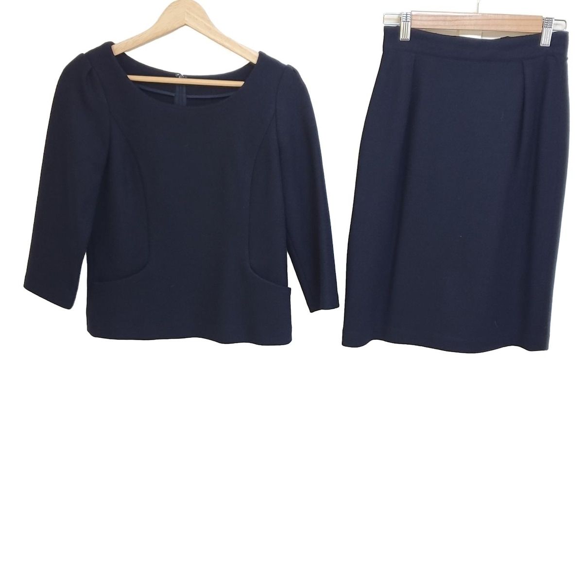 Debut de Fiore デビュードフィオレ スカートセットアップ レディース ダークネイビー 長袖
