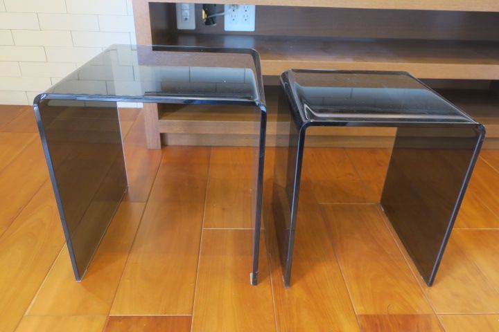 ボーコンセプト BoConcept ネストテーブル 2点セット ガラス - メルカリ