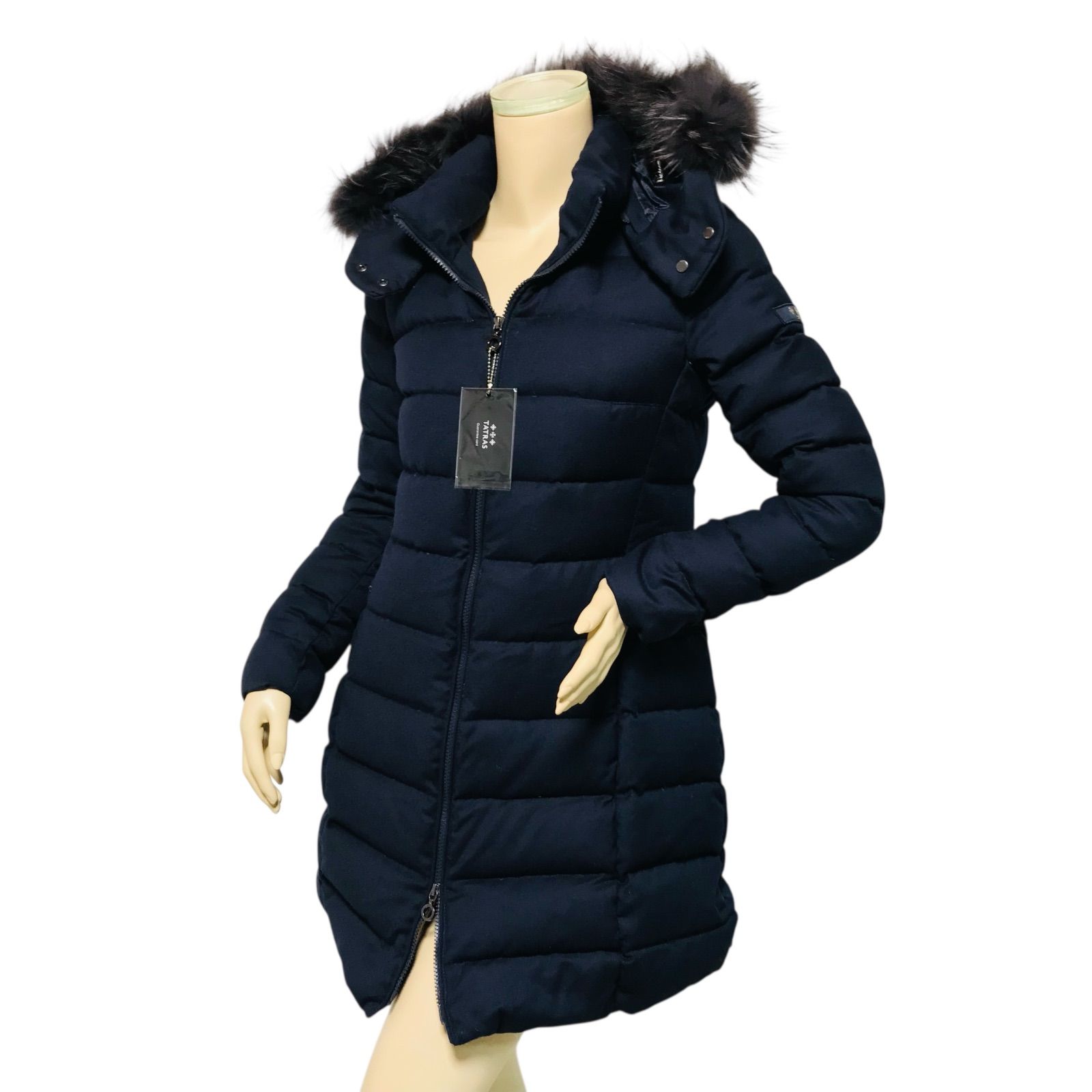 タトラス ラヴィアナ ダウンコート 02ネイビー TATRAS ラクーンファー