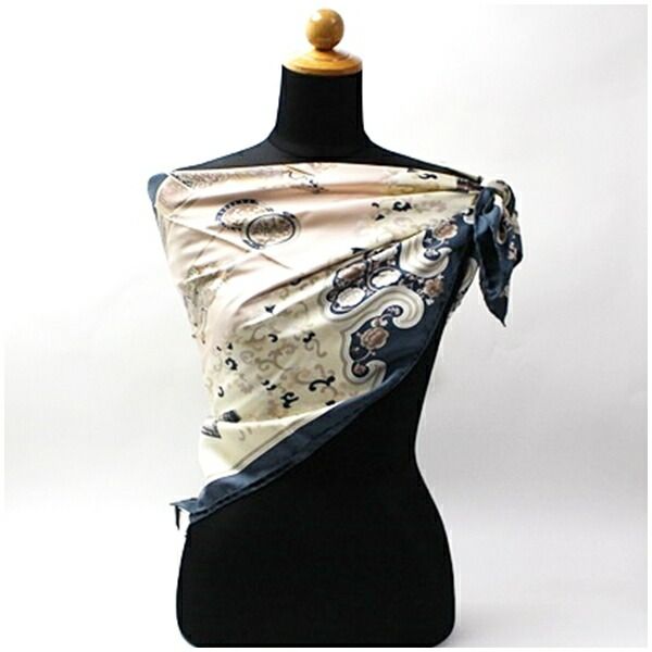 エトロ シルク スカーフ アイボリー グレー 中古 Aランク ETRO - メルカリ