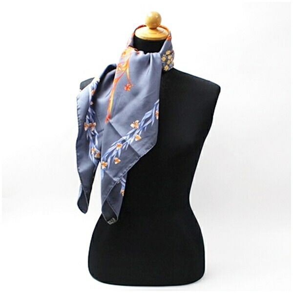 エルメス シルク スカーフ カレ90 花咲く馬 中古 ABランク HERMES