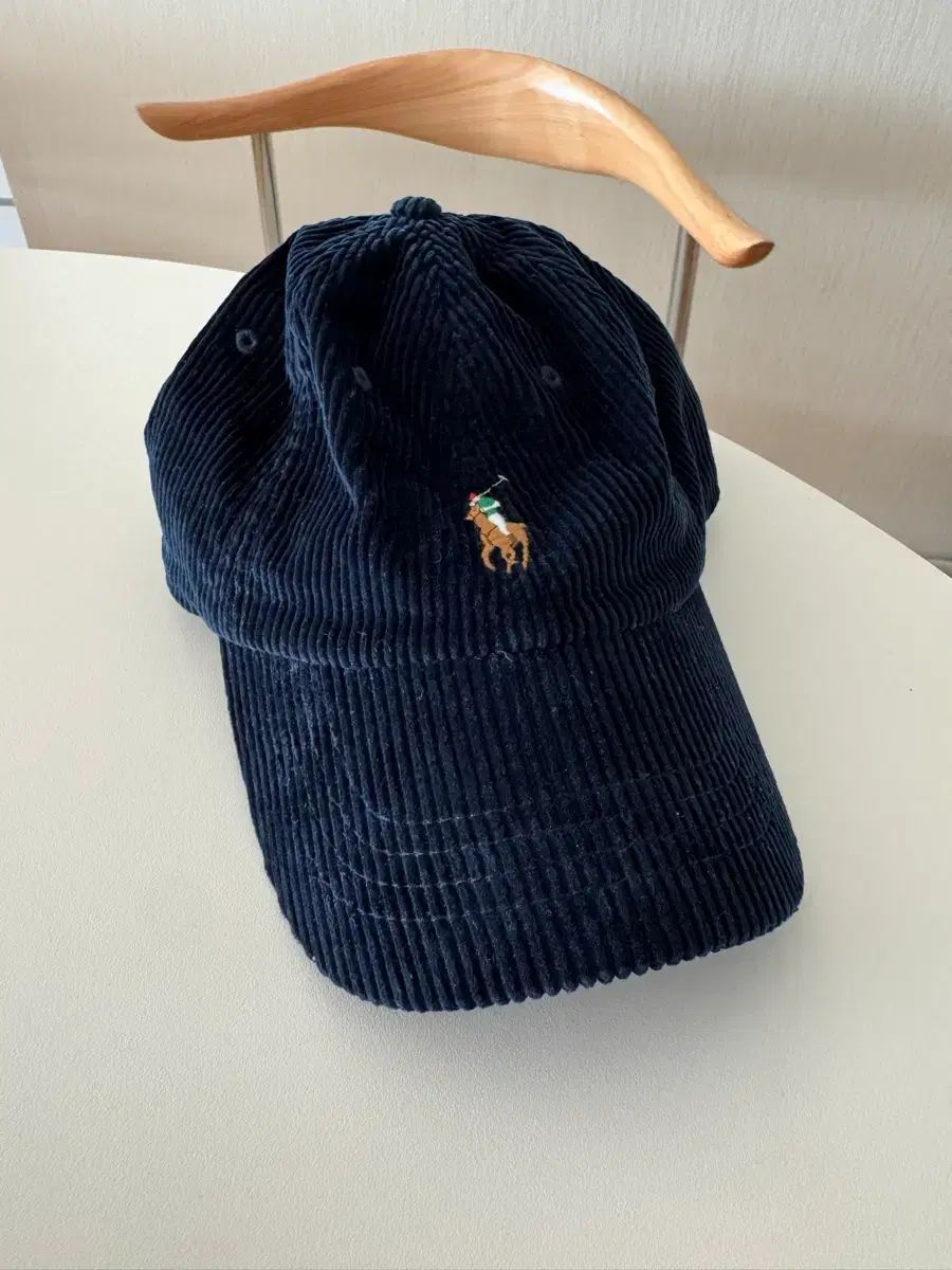 ポロ コーデュロイベースボールキャップ ネイビー