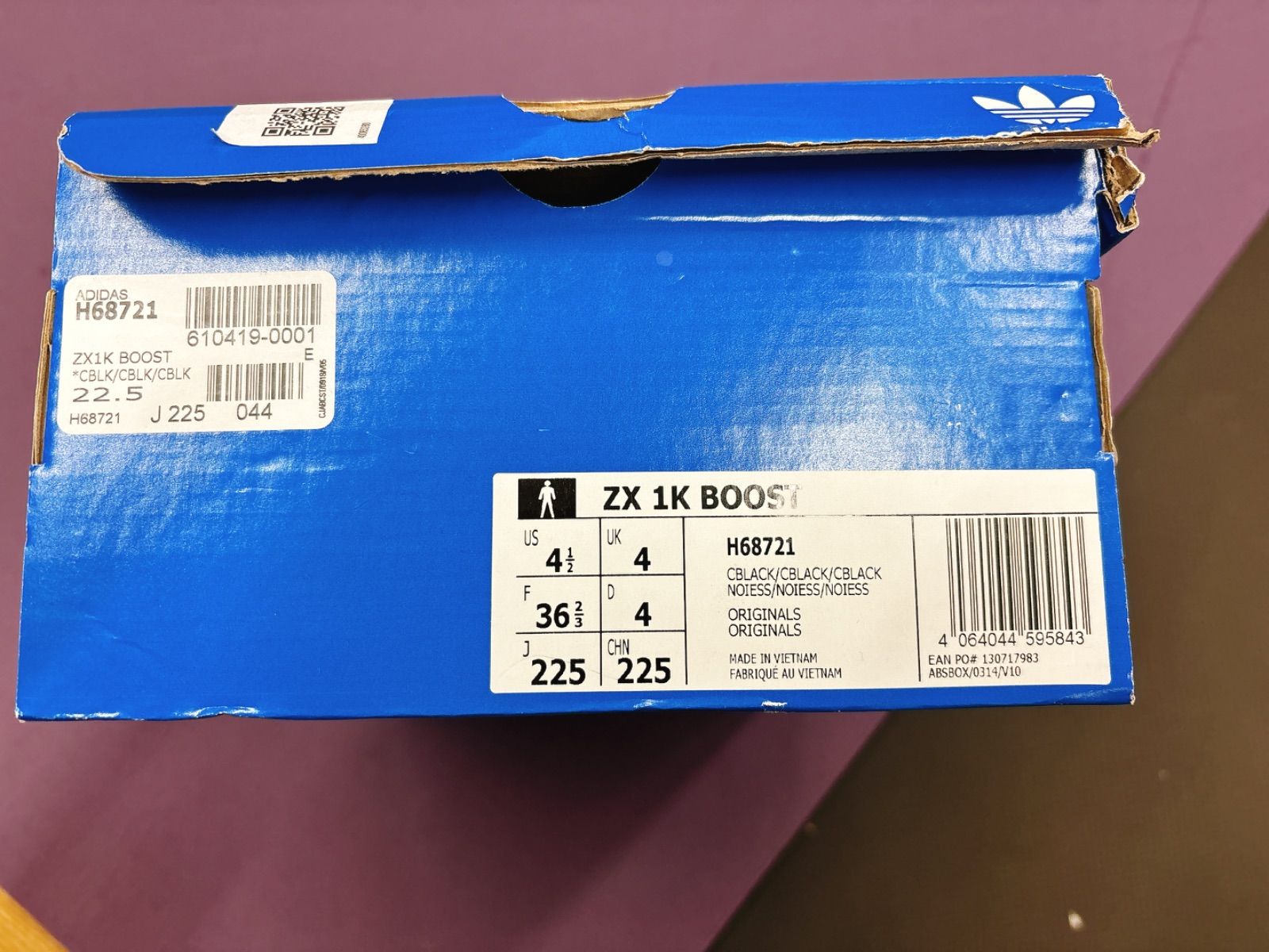 adidas】Zx 1K Boost スケートシューズ、ブラック 22.5cm - メルカリ