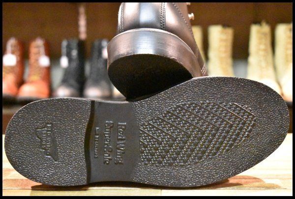 8E 箱付 未使用 23年】レッドウィング 8133 スーパーソール ブラック