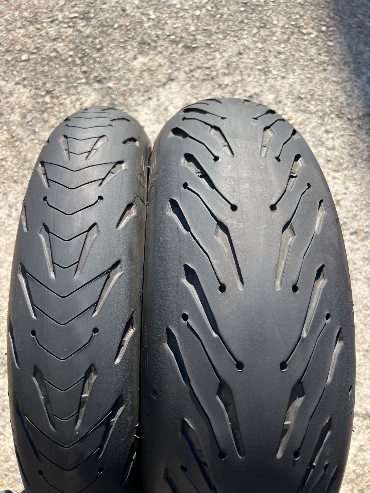 ミシュラン ロード5 前後セット 120/70ZR17 180/55ZR17 359 - メルカリ