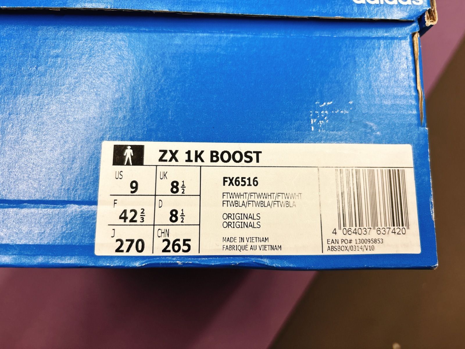 1点 adidas】Zx 1K Boost スケートシューズ、ホワイト 27.0cm - メルカリ