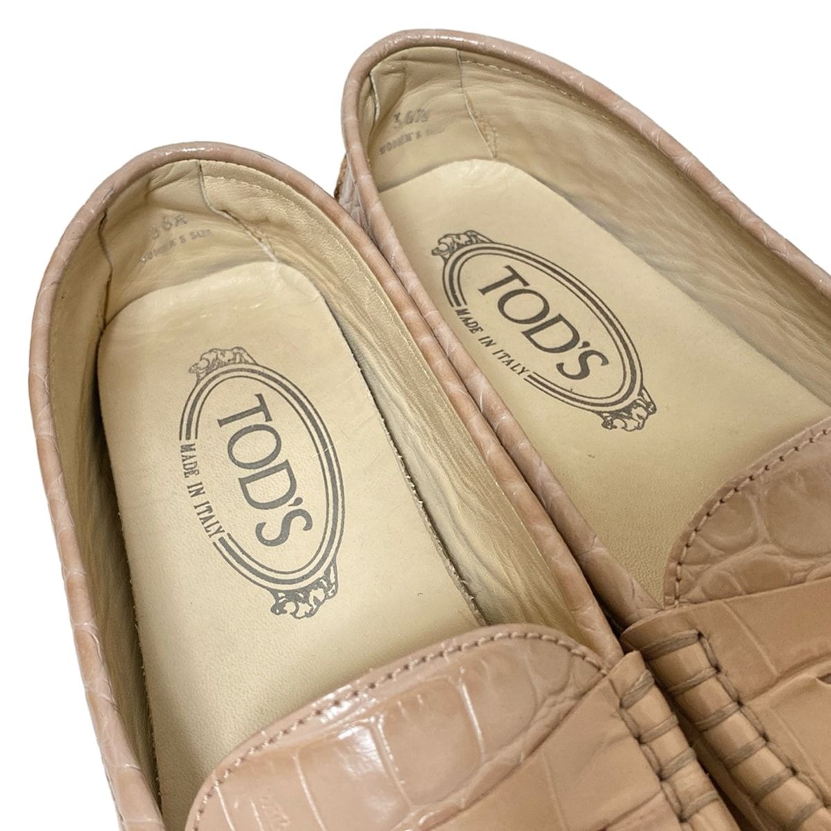 TOD'S(トッズ) ドライビングシューズ 36 1/2 レディース - ピンク
