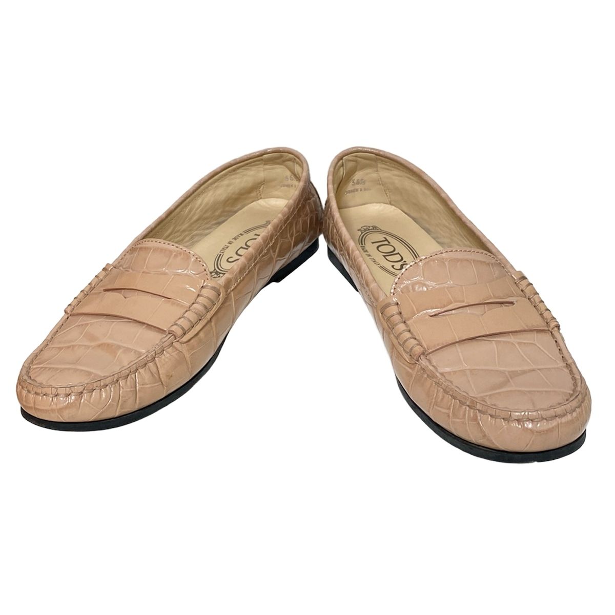 TOD'S(トッズ) ドライビングシューズ 36 1/2 レディース - ピンク