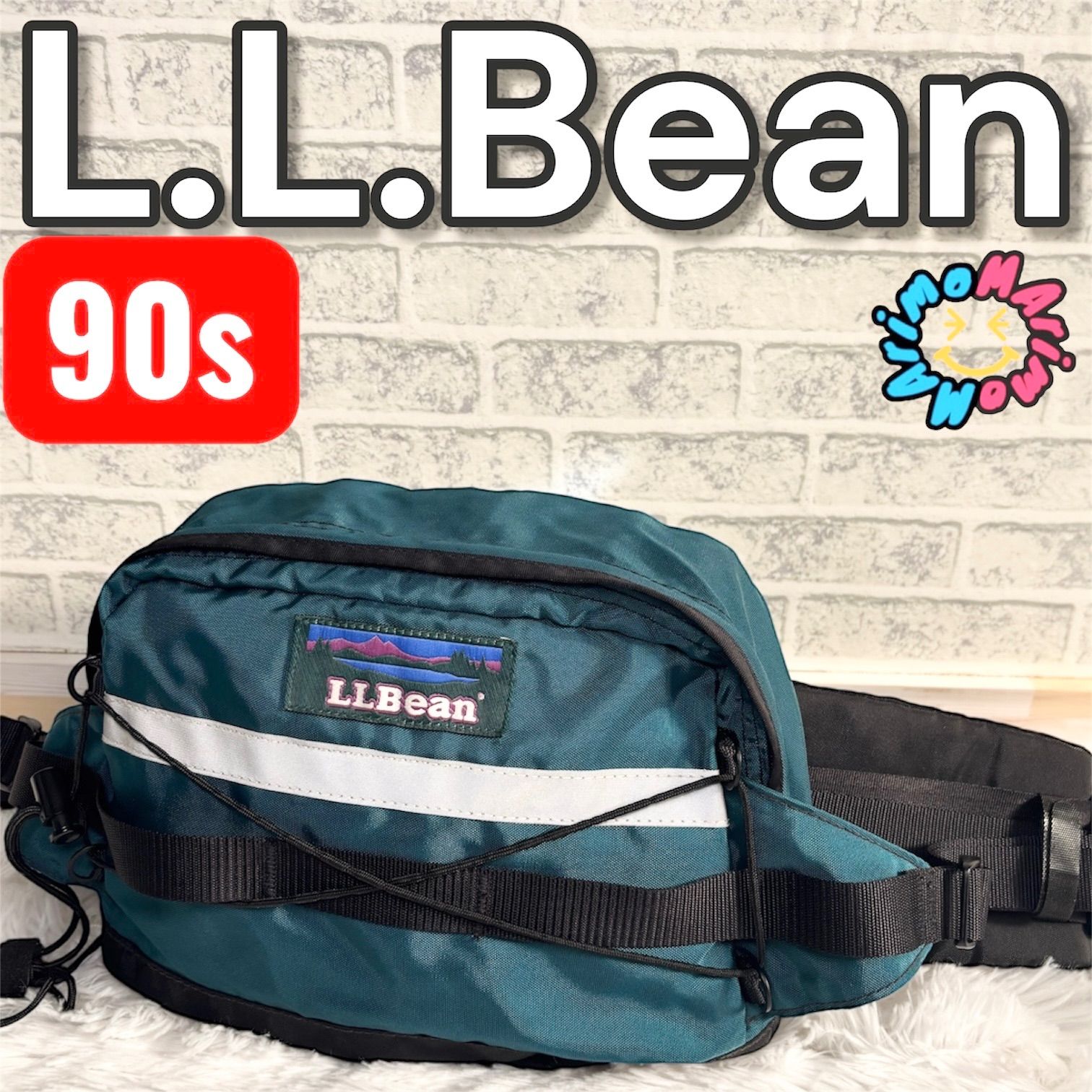 エルエルビーン L.L.Bean 旧ロゴ 90S ナイロン ウエストポーチ ボディ 