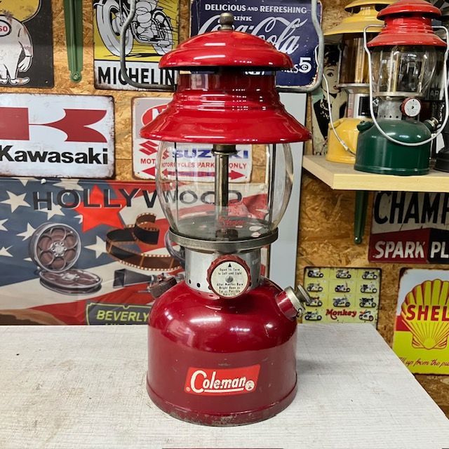 コールマン Coleman ランタン 1962年2月 200A バーガンディー 美品