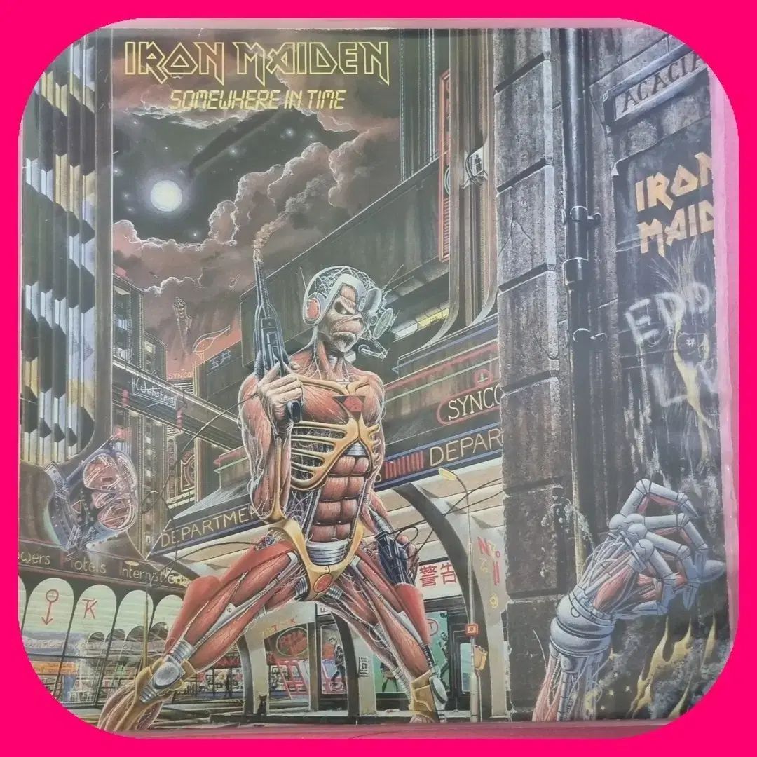 アイアン メイデン Somewhere In Time LP NM ／ - メルカリ