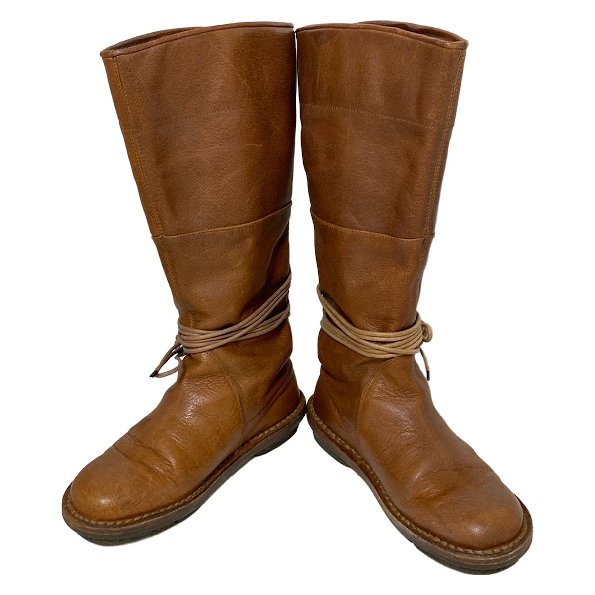 trippen トリッペン ロングブーツ 37 レディース - ブラウン レザー
