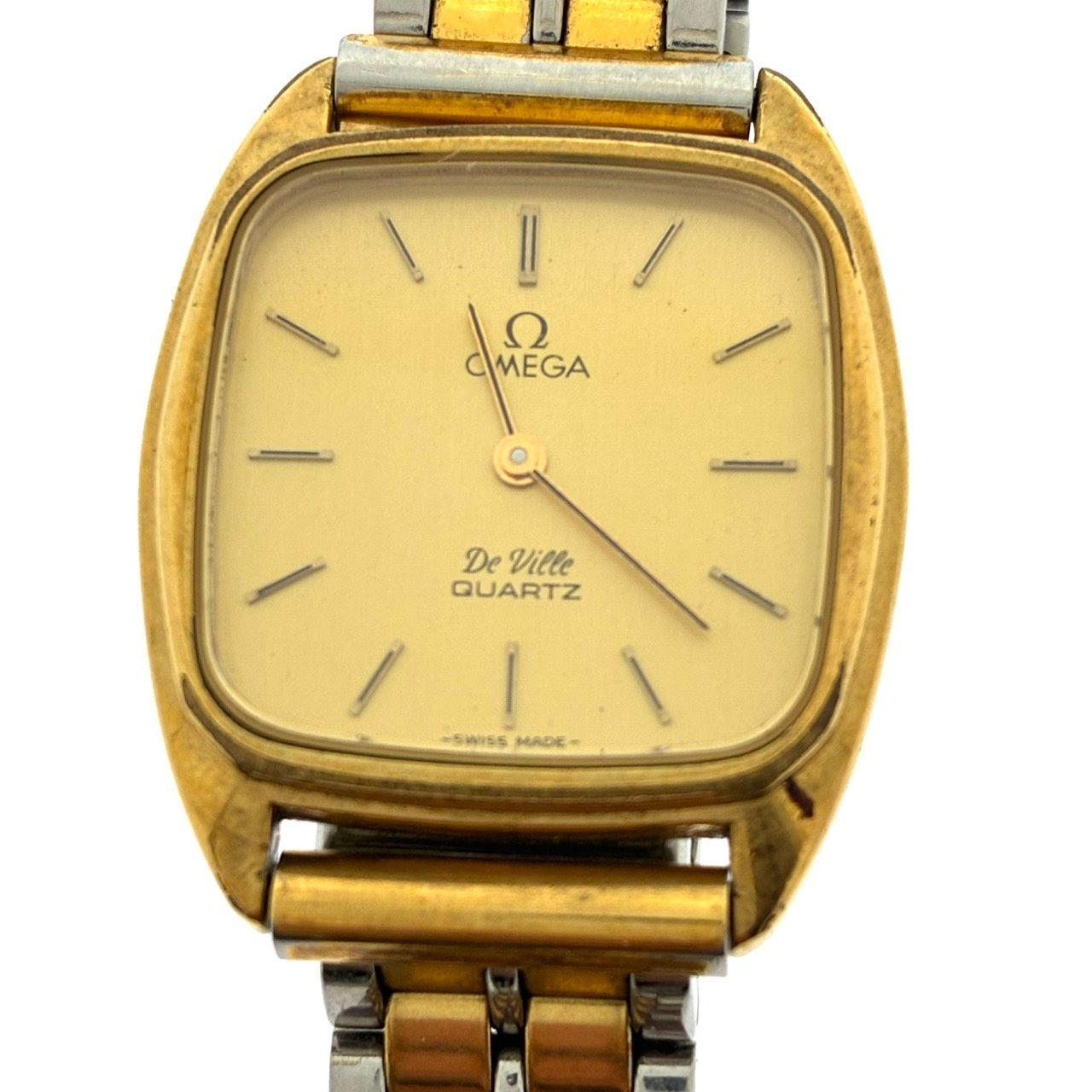 【ジャンク・不動品・リューズ不良】 オメガ 時計 ジャンク品 オメガ OMEGA De Ville デビル 1365 クオーツ QZ 不動品