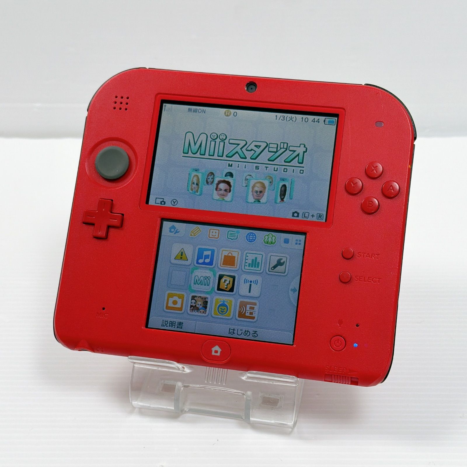 ニンテンドー 2DS レッド 遊べるセット 動作確認済み 良品 ds 2DS