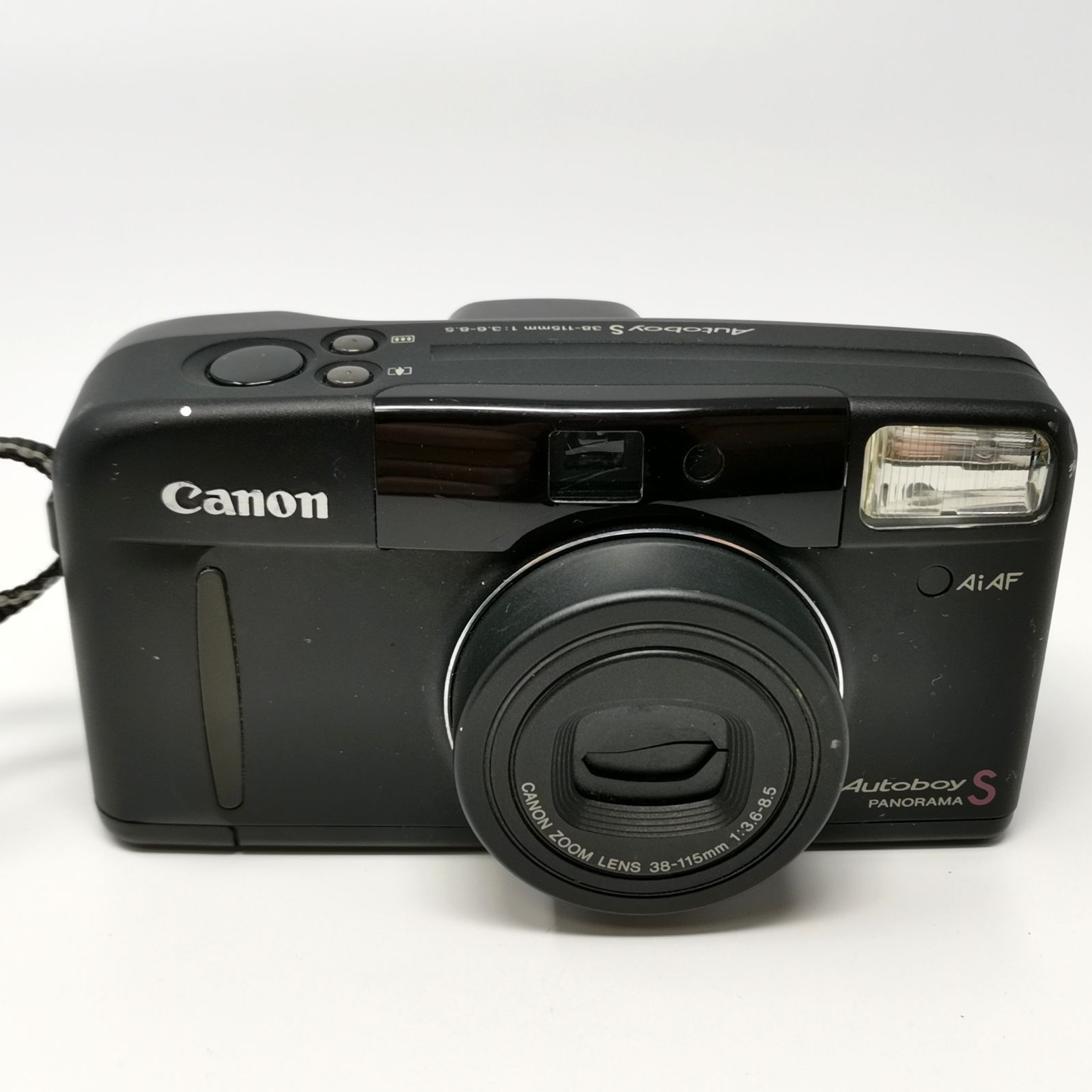 キャノン Autoboy S 38 115 mm フィルムカメラ フィルムないため動作未 パノラマ ブラック 管理番号