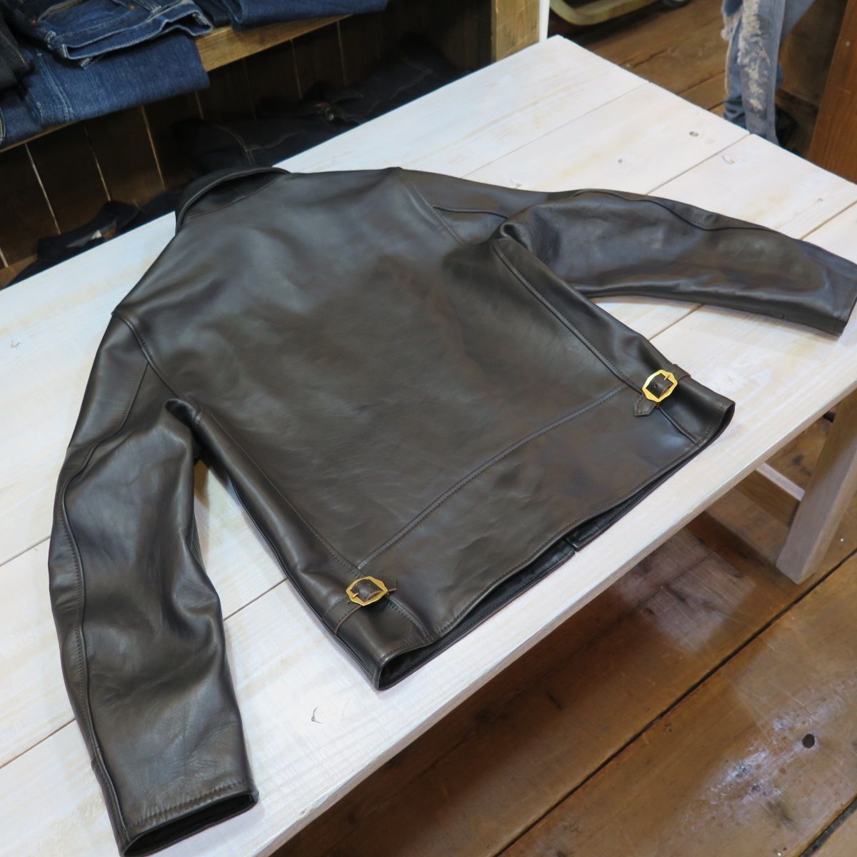 トロフィークロージング】 ホースハイド ハミングバードレザー 