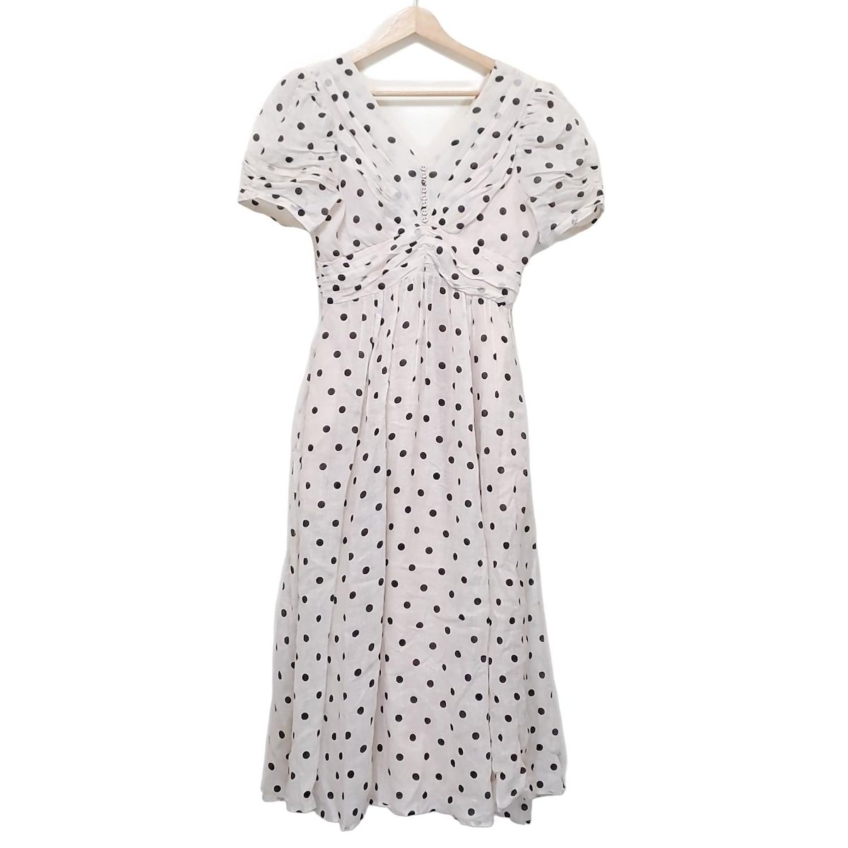 Estella.k エステラケー　ドットワンピース estella.K(エステラケー) ワンピース サイズF レディース - アイボリー