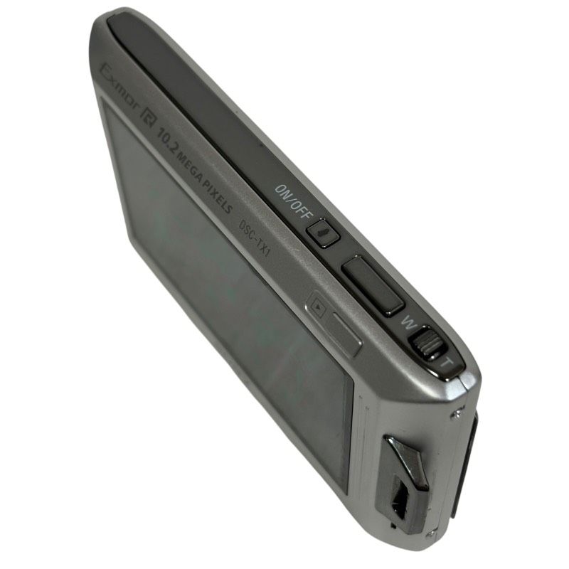 動作品】SONY ソニー DSC-TX1 シルバー デジタルカメラ 画面ヤケ強め