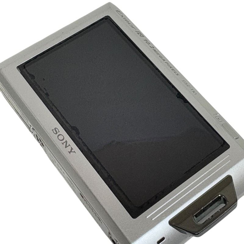 動作品】SONY ソニー DSC-TX1 シルバー デジタルカメラ 画面ヤケ強め