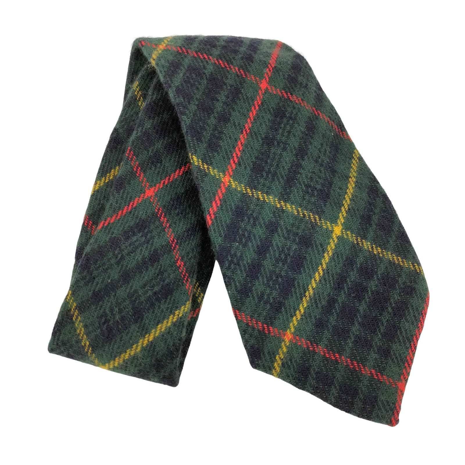 未使用 ラルフローレン イタリア製 タータンチェック ネクタイ ウールタイ ラルフローレン RALPH LAUREN タータンチェック ウール ネクタイ