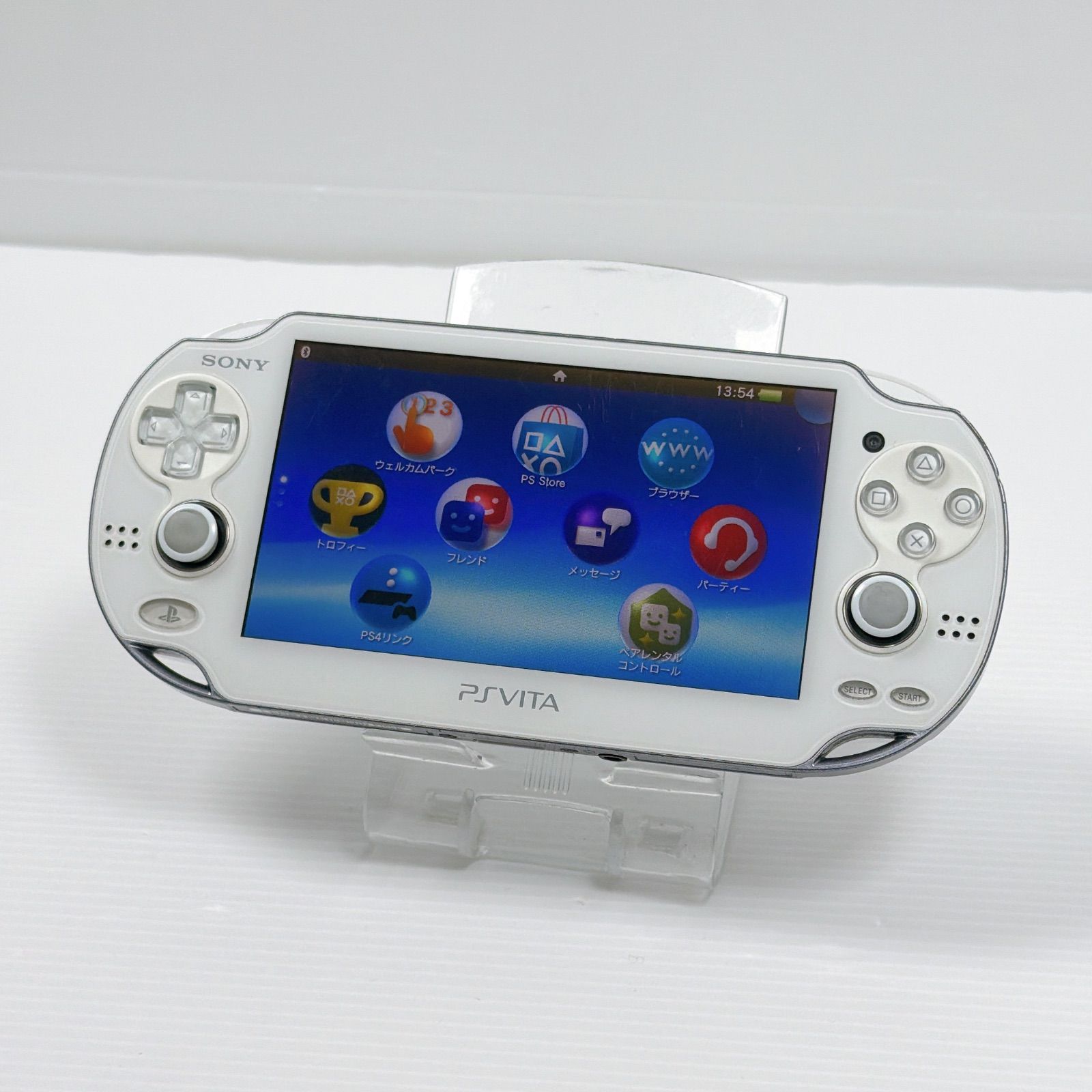 PSVITA PCH 1000 クリスタルホワイト ソフト読込OK PlayStation Vita FW 3 74 ソニー プレイステーション
