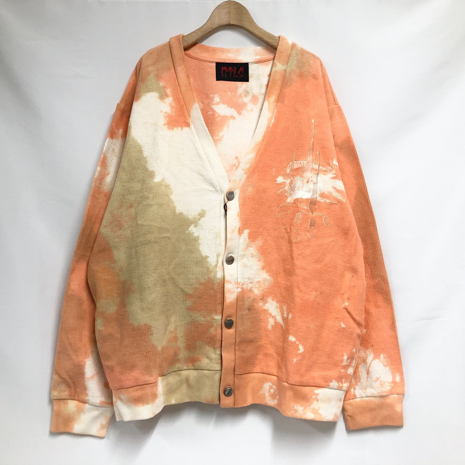 新品未使用 CVTVLIST（カタリスト） ブリーチ加工カーディガン 2