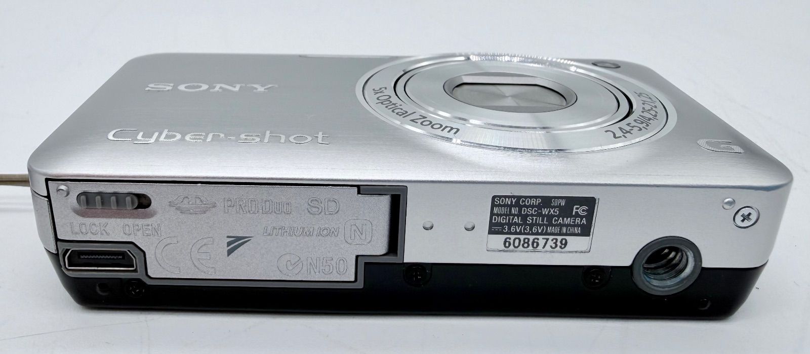 SONY Cyber-shot DSC-WX5 シルバー 動作確認済 箱付属品完備 純正電池