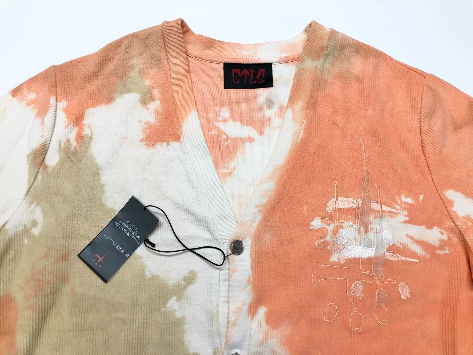 新品未使用 CVTVLIST（カタリスト） ブリーチ加工カーディガン 2