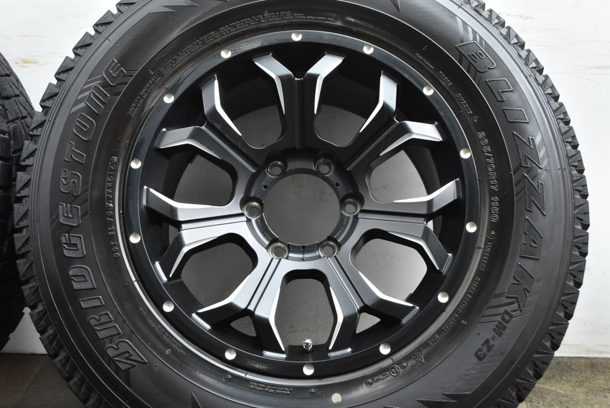  程度良好 PDW OFF ROAD 17 in 8 5 J 20 PCD 139 7 ブリザックDM Z 3 265 70 R FJクルーザー ランドクルーザープラド ハイラックス サーフ 17インチ タイヤ ホイールセット