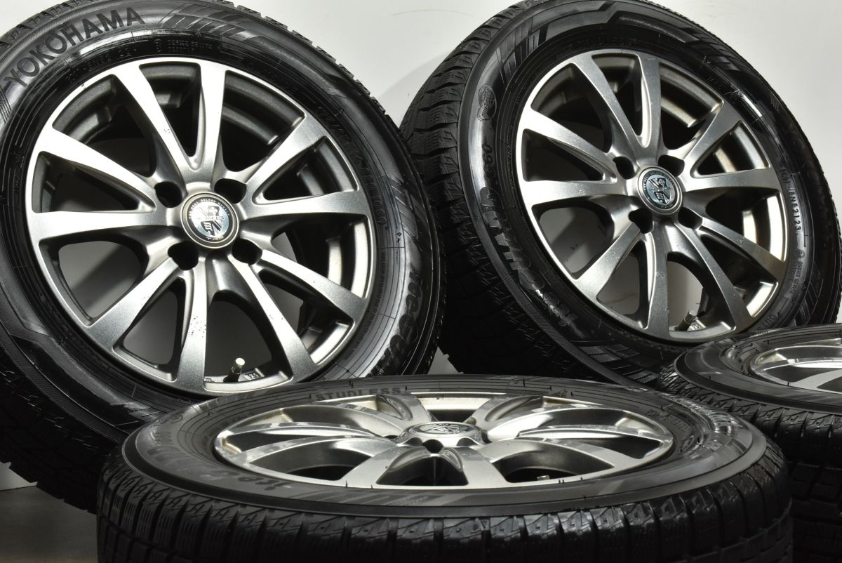 バリ溝 TRG 14 in 5 J 38 PCD 100 ヨコハマ アイスガード iG 60 175 65 R パッソ ヴィッツ ノート デミオ スタッドレス