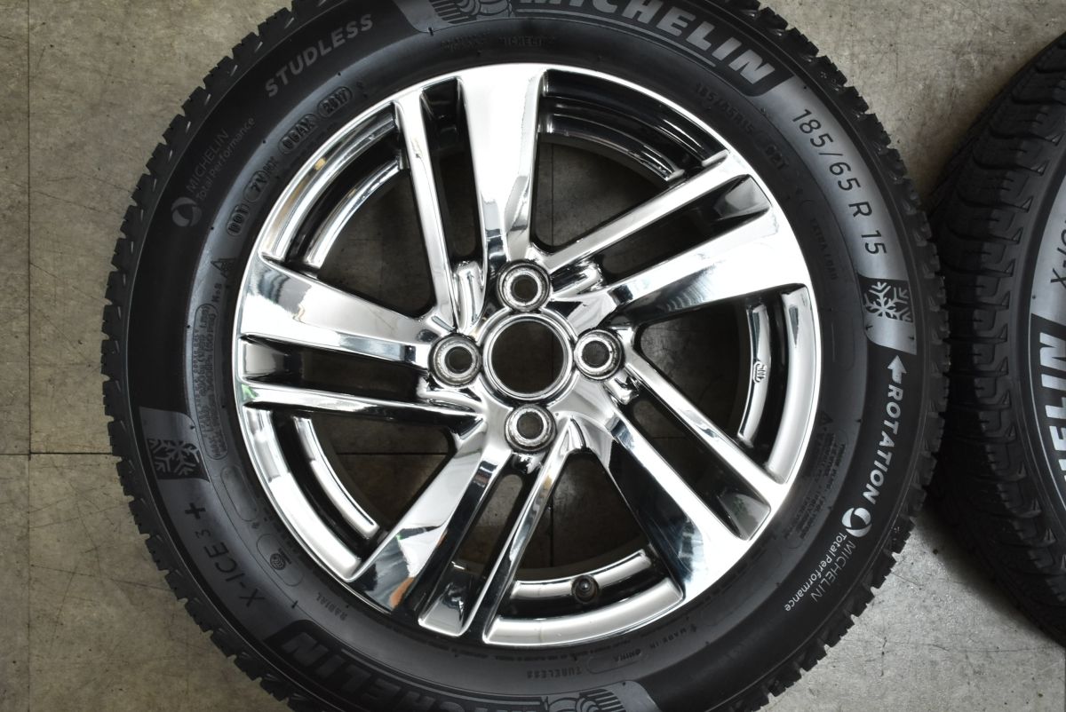 程度良好 ニッサン E 12 ノート ライダー 15 in 5 J 40 PCD 100 ミシュラン X ICE 3 185 65 R ティーダ 流用 AUTECH